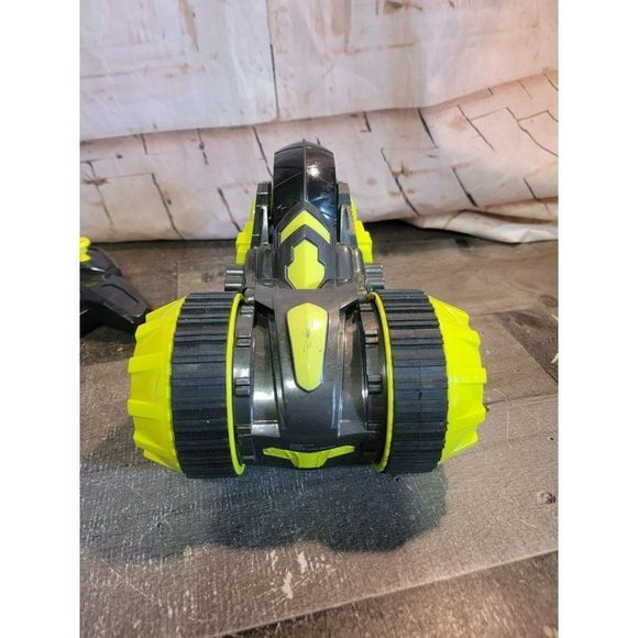 Playtek black lime green remote control car bike toy figure - Picture 4 of 5